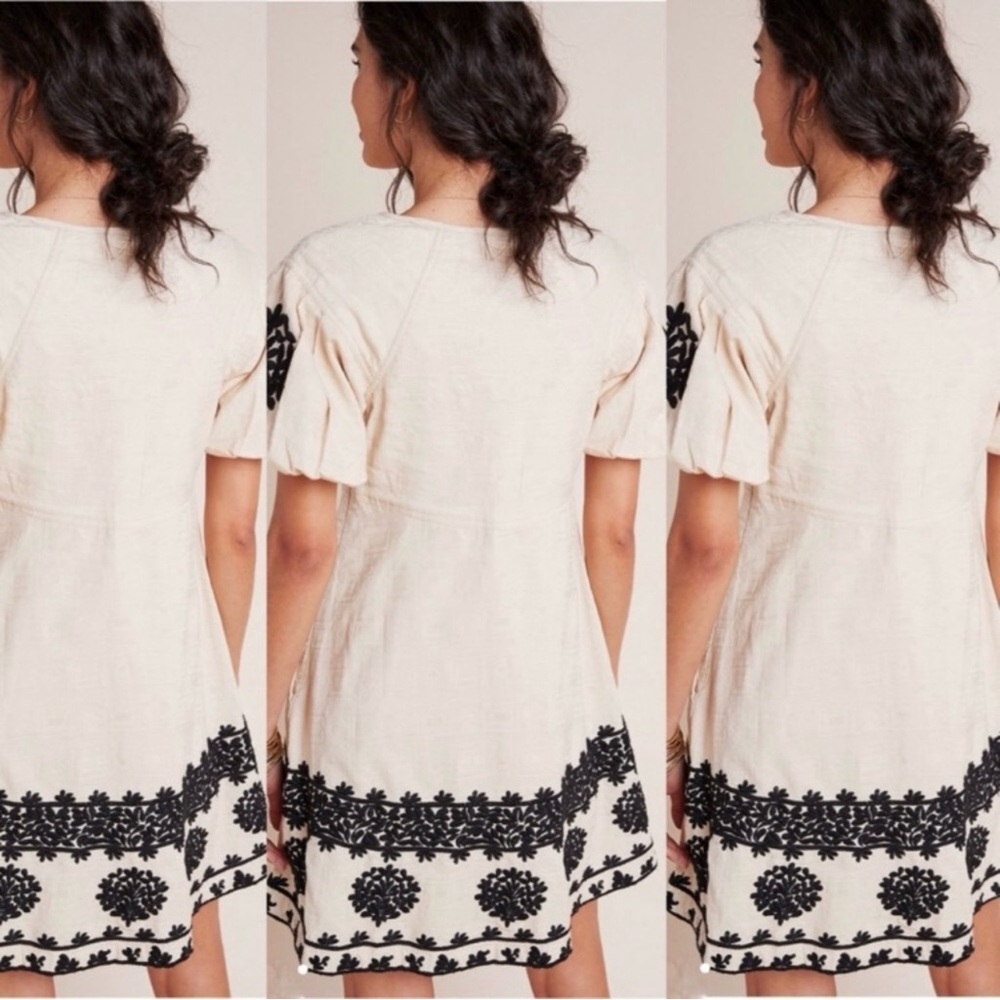 Anthropologie Orla Embroidered Mini Dress - Picture 3 of 11